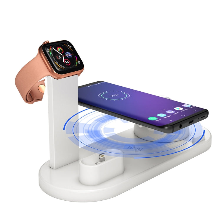 HQ-UD15 Rotatable Wireless Charging Base with Stand for Phones / iWatches / AirPods (Silver), Silver (with wireless charging), without Wireless Charging White, without Wireless Charging Black, White (with wireless charging)�����������������������������...