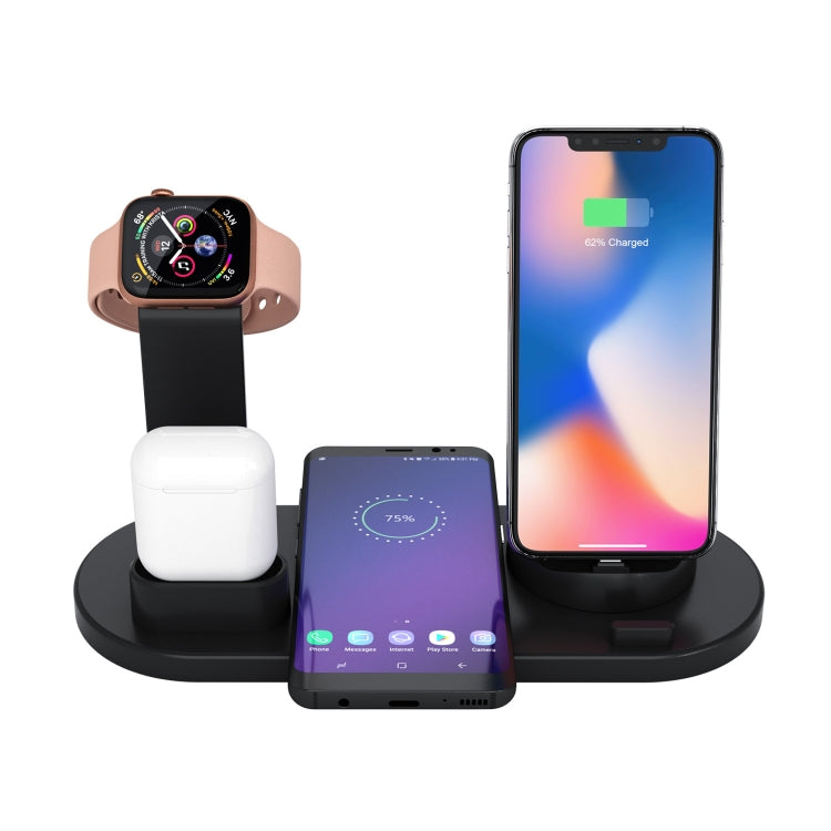 HQ-UD15 Rotatable Wireless Charging Base with Stand for Phones / iWatches / AirPods (Silver), Silver (with wireless charging), without Wireless Charging White, without Wireless Charging Black, White (with wireless charging)�����������������������������...