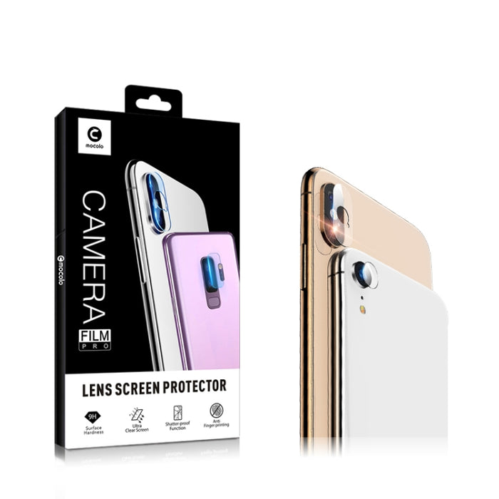 2pcs mocolo 0.15mm 9H 2.5D Round Edge Rear Camera Lens Tempered Glass Film, for iphone xs / x, for iphone xr, for iphone xs max, for iphone 8plus / 7plus, for iphone 8 / 7