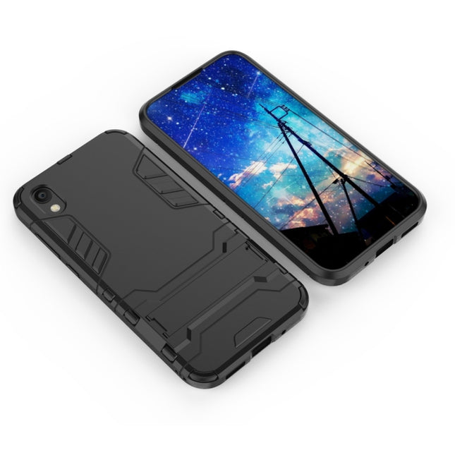 Shockproof PC + TPU Case for Huawei Honor 8S , with Holder, For Honor 8S