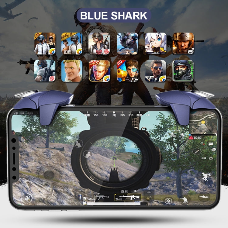 Blue Shark Shark Eat Chicken Game Auxiliary Handle, Blue