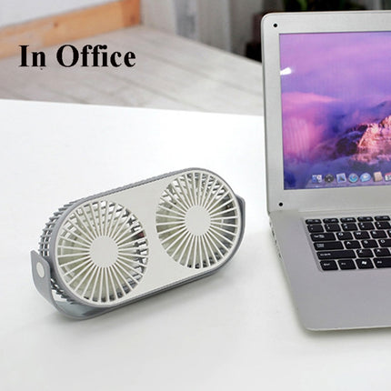 Small Bean Desktop Desktop Double Leaf Usb Mini Fan