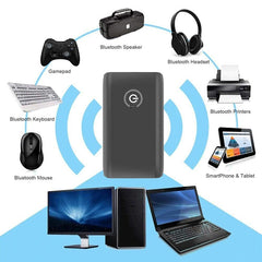 B10S Bluetooth Adapter 5.0 Bluetooth Transmitter Receiver 2 in 1 Bluetooth Adapter, black
