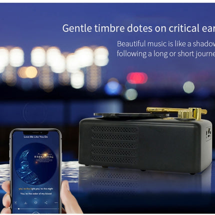 Retro Style Bluetooth Speaker, Built-in High-sensitivity FM Receiving Antenna, Long-term Voyage, T12 (Brown)