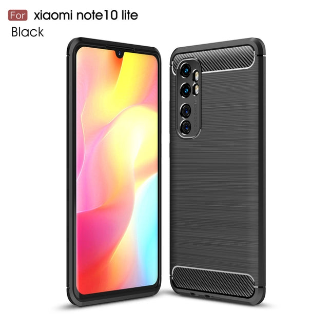 For Xiaomi Mi Note 10 Lite Brushed Texture Carbon Fiber TPU Case, For Xiaomi Mi Note 10 Lite
