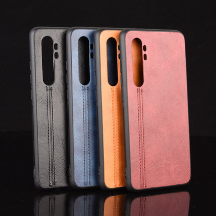 For Xiaomi Mi Note 10 Lite Shockproof Sewing Cow Pattern Skin PC + PU + TPU Case, For Xiaomi Mi Note 10 Lite