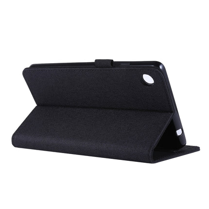 Horizontal Flip TPU + Fabric PU Leather Protective Case with Name Card Clip, For Lenovo Tab M7