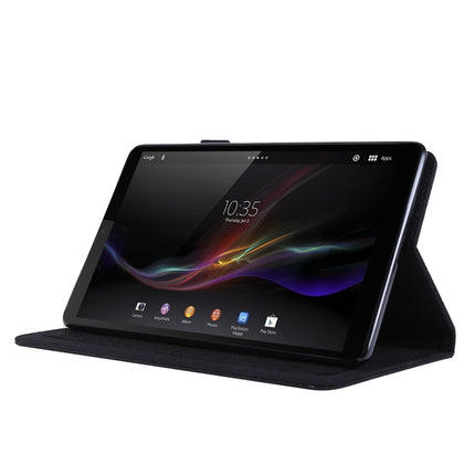 Horizontal Flip TPU + Fabric PU Leather Protective Case with Name Card Clip, For Lenovo Tab M8