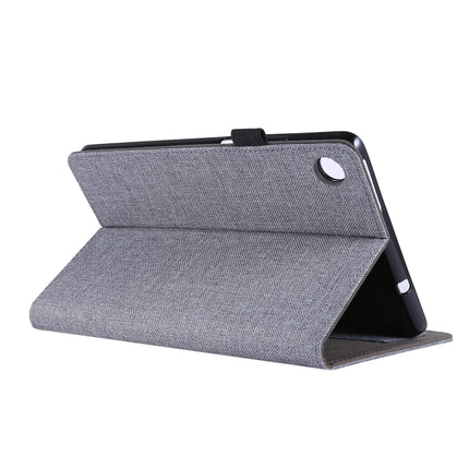 Horizontal Flip TPU + Fabric PU Leather Protective Case with Name Card Clip, For Lenovo Tab M8