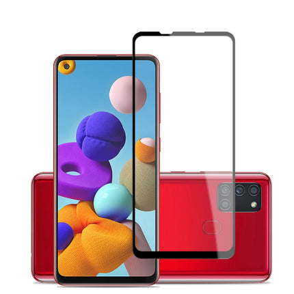 For Samsung Galaxy A21s mocolo 0.33mm 9H 2.5D Full Glue Tempered Glass Film
