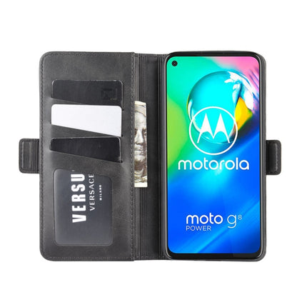 For Motorola Moto G8 Power Dual-side Magnetic Buckle Horizontal Flip Leather Case with Holder & Card Slots & Wallet, For Motorola Moto G8 Power