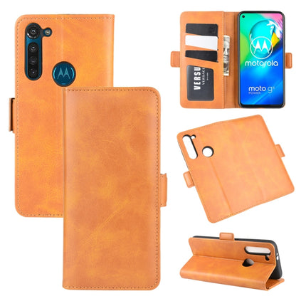 For Motorola Moto G8 Power Dual-side Magnetic Buckle Horizontal Flip Leather Case with Holder & Card Slots & Wallet, For Motorola Moto G8 Power