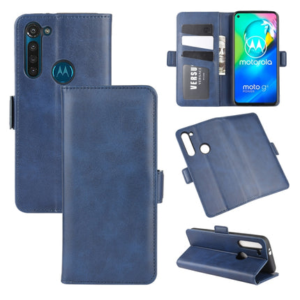 For Motorola Moto G8 Power Dual-side Magnetic Buckle Horizontal Flip Leather Case with Holder & Card Slots & Wallet, For Motorola Moto G8 Power