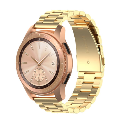 For Xiaomi MI/Huawei Glory S1 Three Beads Stainless Steel Watch Wrist Strap 18mm, Black, Gold, Rose Gold, Colourful, Silver