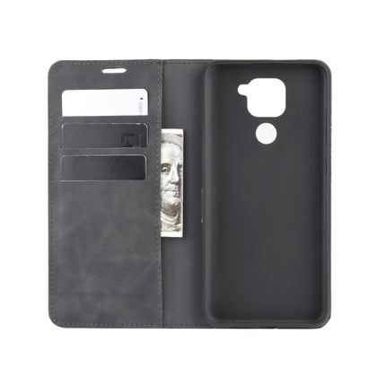 For Xiaomi Redmi Note 9/10X 4G Retro-skin Business Magnetic Suction Leather Case with Holder & Card Slots & Wallet, For Redmi Note 9 4G