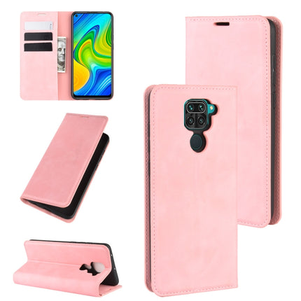 For Xiaomi Redmi Note 9/10X 4G Retro-skin Business Magnetic Suction Leather Case with Holder & Card Slots & Wallet, For Redmi Note 9 4G