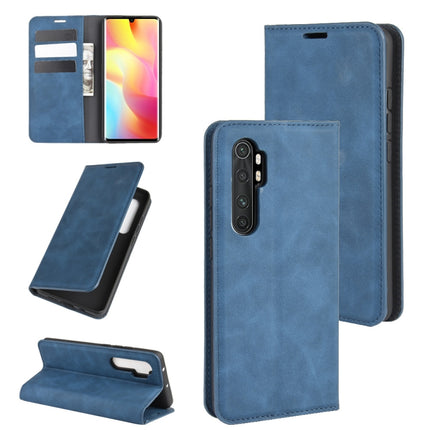 For Xiaomi Mi Note 10 Lite Retro-skin Business Magnetic Suction Leather Case with Holder & Card Slots & Wallet, For Xiaomi Mi Note 10 Lite