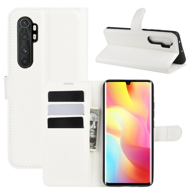 For Xiaomi Mi Note 10 Lite Litchi Texture Horizontal Flip Protective Case with Holder & Card Slots & Wallet, For Xiaomi Mi Note 10 Lite