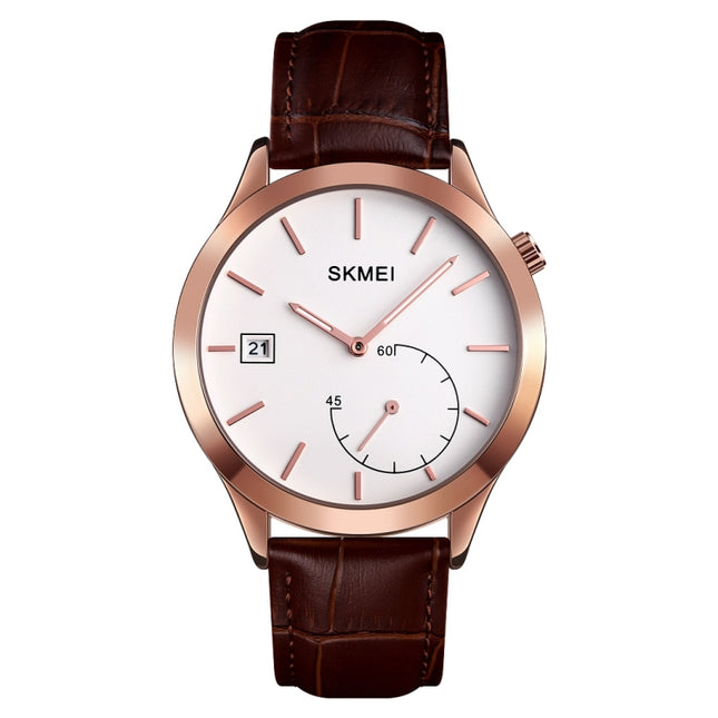 SKMEI 1581 Creative Fashion Men Watch Simple Casual Outdoor Sports Waterproof Two-Pin Quartz Watch