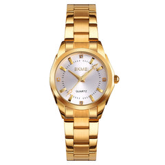 SKmei 1620 Delicate Rhinestone Creative Casual Waterproof Quartz Women Watch Steel Strap Watch