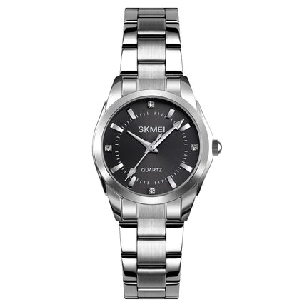 SKmei 1620 Delicate Rhinestone Creative Casual Waterproof Quartz Women Watch Steel Strap Watch