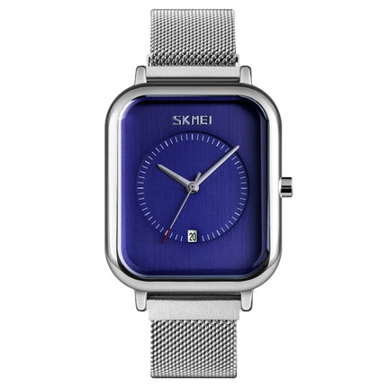 SKMEI 9207 Fashion Creative Simple Watch Men Magnetic Buckle Mesh Belt Steel Belt Couple Quartz Watch