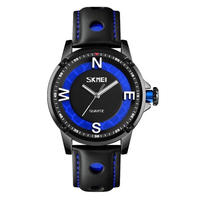 SKMEI 9211 Fashion Sports Stereo Dial Luminous Pointer Creative Watch Business Trend Men Quartz Watch