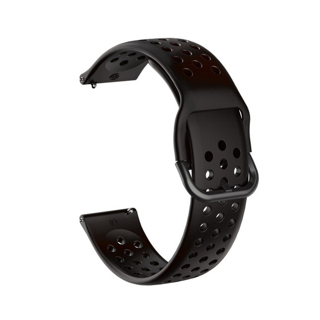 20mm For Huami Amazfit GTS / Samsung Galaxy Watch Active 2 / Huawei Watch GT2 42MM Breathable Porous Strap with Inner Buckle