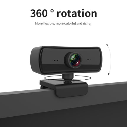 Cámara web C3 de 400 W con resolución 2K, enfoque automático, HD 1080P, rotación de 360 ​​grados, para transmisión en vivo, videoconferencia, trabajo, cámara web con micrófono, sin controlador USB, C3