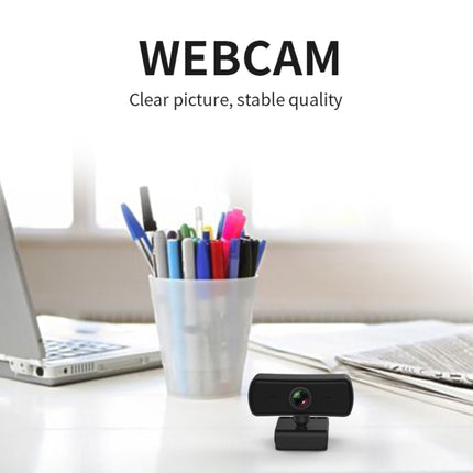 Cámara web C3 de 400 W con resolución 2K, enfoque automático, HD 1080P, rotación de 360 ​​grados, para transmisión en vivo, videoconferencia, trabajo, cámara web con micrófono, sin controlador USB, C3