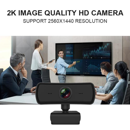Cámara web C3 de 400 W con resolución 2K, enfoque automático, HD 1080P, rotación de 360 ​​grados, para transmisión en vivo, videoconferencia, trabajo, cámara web con micrófono, sin controlador USB, C3