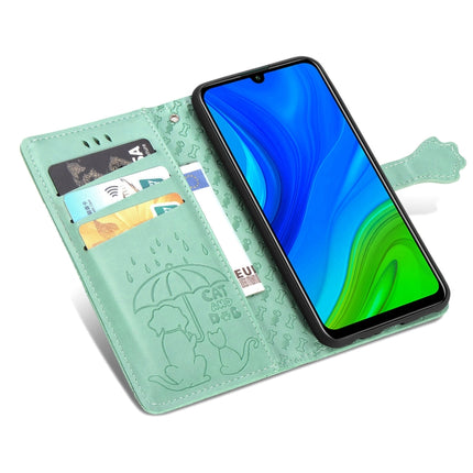 Lovely Cat and Dog Embossing Pattern Horizontal Flip Leather Case , with Holder & Card Slots & Wallet & Cartoon Clasp & Lanyard, For Huawei P Smart 2020, For Huawei Y5P 2020 & Honor 9S, For Xiaomi Mi 10 Lite 5G, For Xiaomi Redmi 10X & Note 9           ...