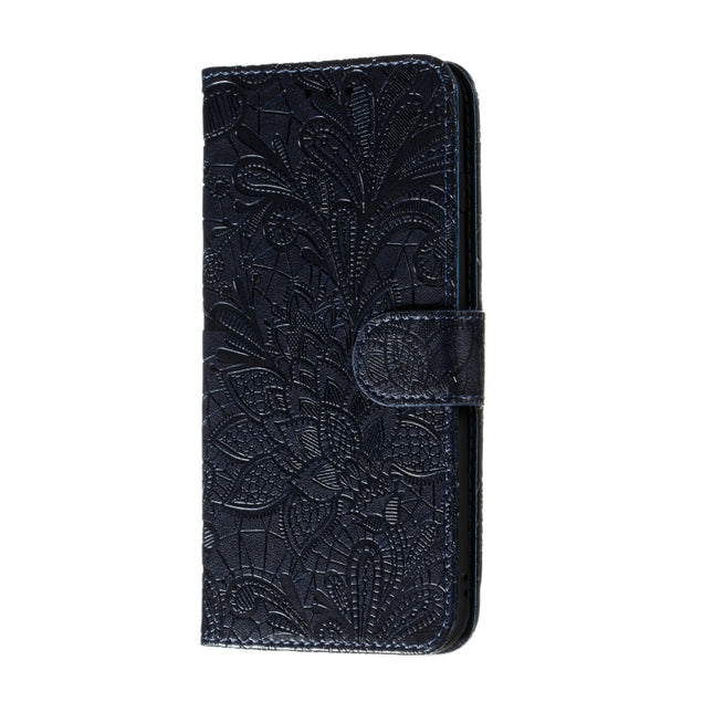 Lace Flower Embossing Pattern Horizontal Flip Leather Case , with Holder & Card Slots & Wallet & Photo Frame & Lanyard, For Huawei P Smart 2020, For Huawei Y5P / Honor 9S, For Huawei Y6P, For Huawei Y7P / P40 Lite