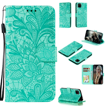 Lace Flower Embossing Pattern Horizontal Flip Leather Case , with Holder & Card Slots & Wallet & Photo Frame & Lanyard, For Huawei P Smart 2020, For Huawei Y5P / Honor 9S, For Huawei Y6P, For Huawei Y7P / P40 Lite