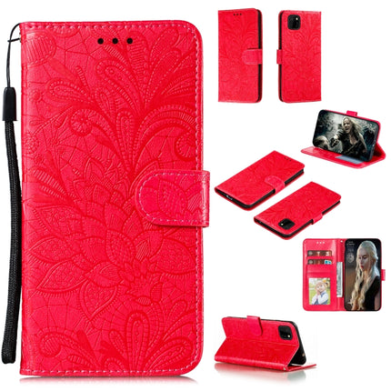 Lace Flower Embossing Pattern Horizontal Flip Leather Case , with Holder & Card Slots & Wallet & Photo Frame & Lanyard, For Huawei P Smart 2020, For Huawei Y5P / Honor 9S, For Huawei Y6P, For Huawei Y7P / P40 Lite