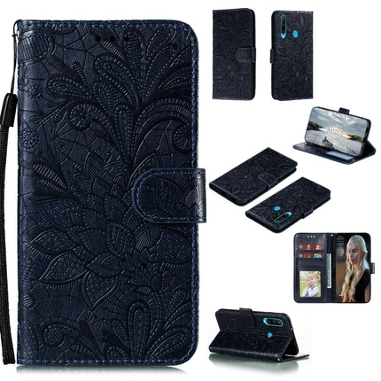 Lace Flower Embossing Pattern Horizontal Flip Leather Case , with Holder & Card Slots & Wallet & Photo Frame & Lanyard, For Huawei P Smart 2020, For Huawei Y5P / Honor 9S, For Huawei Y6P, For Huawei Y7P / P40 Lite