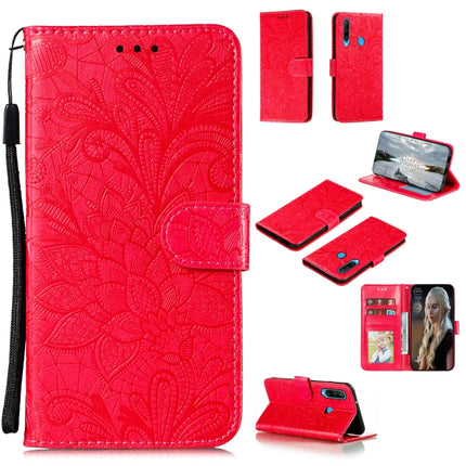 Lace Flower Embossing Pattern Horizontal Flip Leather Case , with Holder & Card Slots & Wallet & Photo Frame & Lanyard, For Huawei P Smart 2020, For Huawei Y5P / Honor 9S, For Huawei Y6P, For Huawei Y7P / P40 Lite