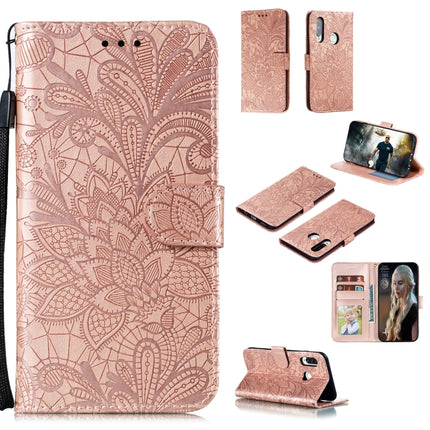 Lace Flower Embossing Pattern Horizontal Flip Leather Case , with Holder & Card Slots & Wallet & Photo Frame & Lanyard, For Huawei P Smart 2020, For Huawei Y5P / Honor 9S, For Huawei Y6P, For Huawei Y7P / P40 Lite