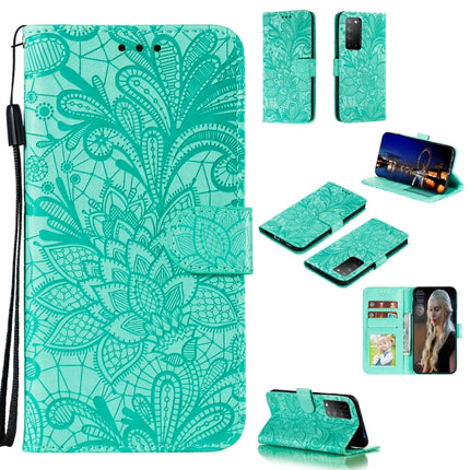 Lace Flower Embossing Pattern Horizontal Flip Leather Case , with Holder & Card Slots & Wallet & Photo Frame & Lanyard, For Huawei Honor X10, For Samsung Galaxy A21s, For Samsung Galaxy A31, For Sony Xperia L4