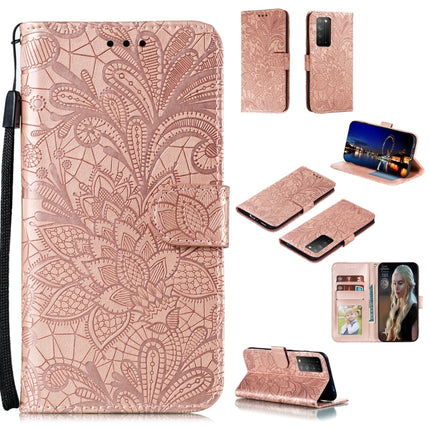 Lace Flower Embossing Pattern Horizontal Flip Leather Case , with Holder & Card Slots & Wallet & Photo Frame & Lanyard, For Huawei Honor X10, For Samsung Galaxy A21s, For Samsung Galaxy A31, For Sony Xperia L4