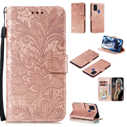 Lace Flower Embossing Pattern Horizontal Flip Leather Case , with Holder & Card Slots & Wallet & Photo Frame & Lanyard, For Huawei Honor X10, For Samsung Galaxy A21s, For Samsung Galaxy A31, For Sony Xperia L4