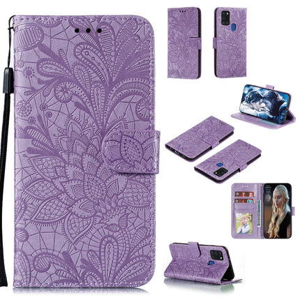 Lace Flower Embossing Pattern Horizontal Flip Leather Case , with Holder & Card Slots & Wallet & Photo Frame & Lanyard, For Huawei Honor X10, For Samsung Galaxy A21s, For Samsung Galaxy A31, For Sony Xperia L4