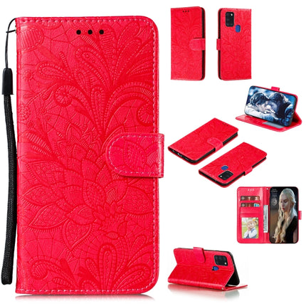 Lace Flower Embossing Pattern Horizontal Flip Leather Case , with Holder & Card Slots & Wallet & Photo Frame & Lanyard, For Huawei Honor X10, For Samsung Galaxy A21s, For Samsung Galaxy A31, For Sony Xperia L4