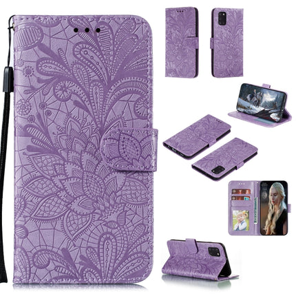 Lace Flower Embossing Pattern Horizontal Flip Leather Case , with Holder & Card Slots & Wallet & Photo Frame & Lanyard, For Huawei Honor X10, For Samsung Galaxy A21s, For Samsung Galaxy A31, For Sony Xperia L4