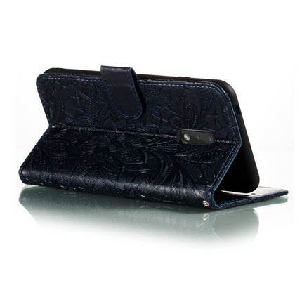 Lace Flower Embossing Pattern Horizontal Flip Leather Case , with Holder & Card Slots & Wallet & Photo Frame & Lanyard, For Nokia 2.3, For Nokia 1.3