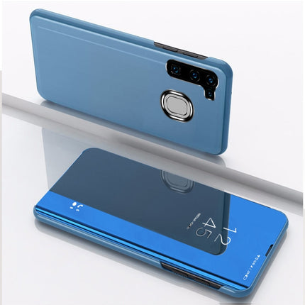 Plated Mirror Horizontal Flip Leather Case with Holder, For Samsung Galaxy M11, For Samsung Galaxy A21S