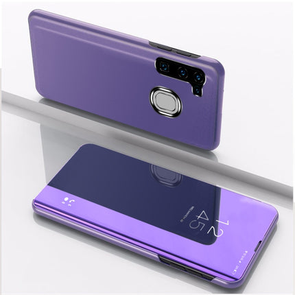 Plated Mirror Horizontal Flip Leather Case with Holder, For Samsung Galaxy M11, For Samsung Galaxy A21S