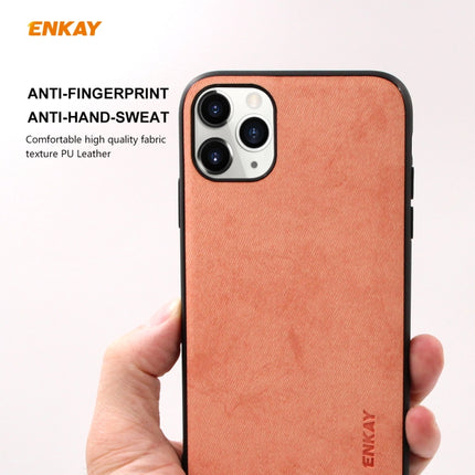 For iPhone 11 Pro Max ENKAY ENK-PC030 Business Series Fabric Texture PU Leather + TPU Soft Slim Case Cover, For iPhone 11 Pro Max