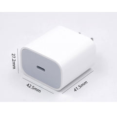 2 in 1 Single USB-C / Type-C Port Travel Charger + 3A PD 3.0 USB-C / Type-C to USB-C / Type-C Fast Charge Data Cable Set, Cable Length: 1m, 18W 1m