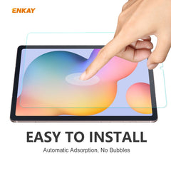 For Samsung Galaxy Tab S6 Lite 10.4 P610 / P615 ENKAY Hat-Prince 0.33mm 9H Surface Hardness 2.5D Explosion-proof Tempered Glass Film